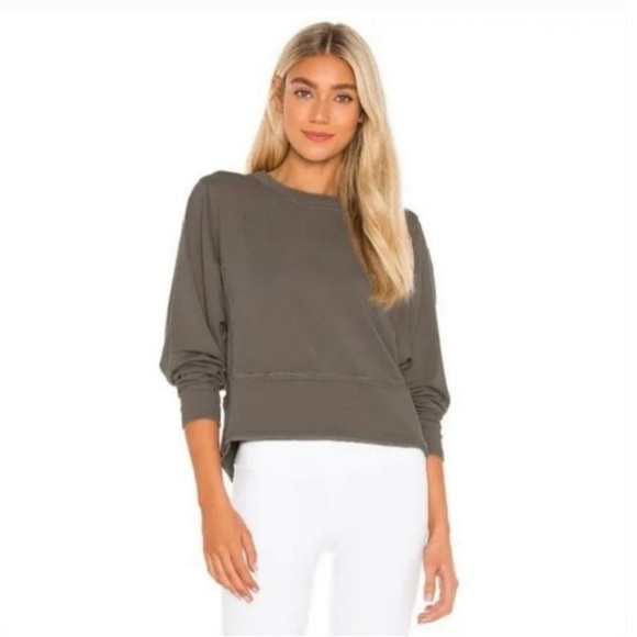 Free People FP Movement Where The Wind Blows Gray Pullover Sweatshirt - Picture 4 of 14